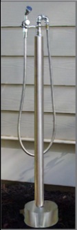 Outdoor Shower FSLH-0101 44" Stainless Steel Shower Unit - Click Image to Close