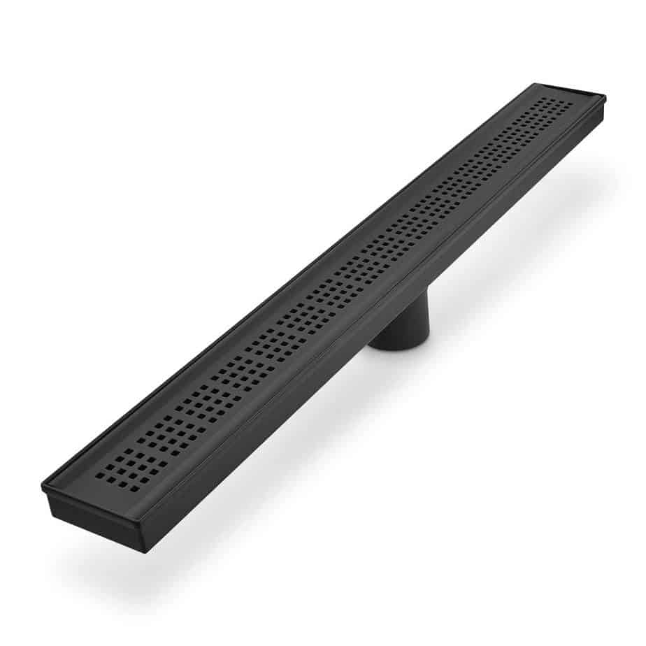 QM Drain 38.200.24 BK Bay Series. Ria Linear Drain 24". Black (Prev. 38.200.24 ORB)