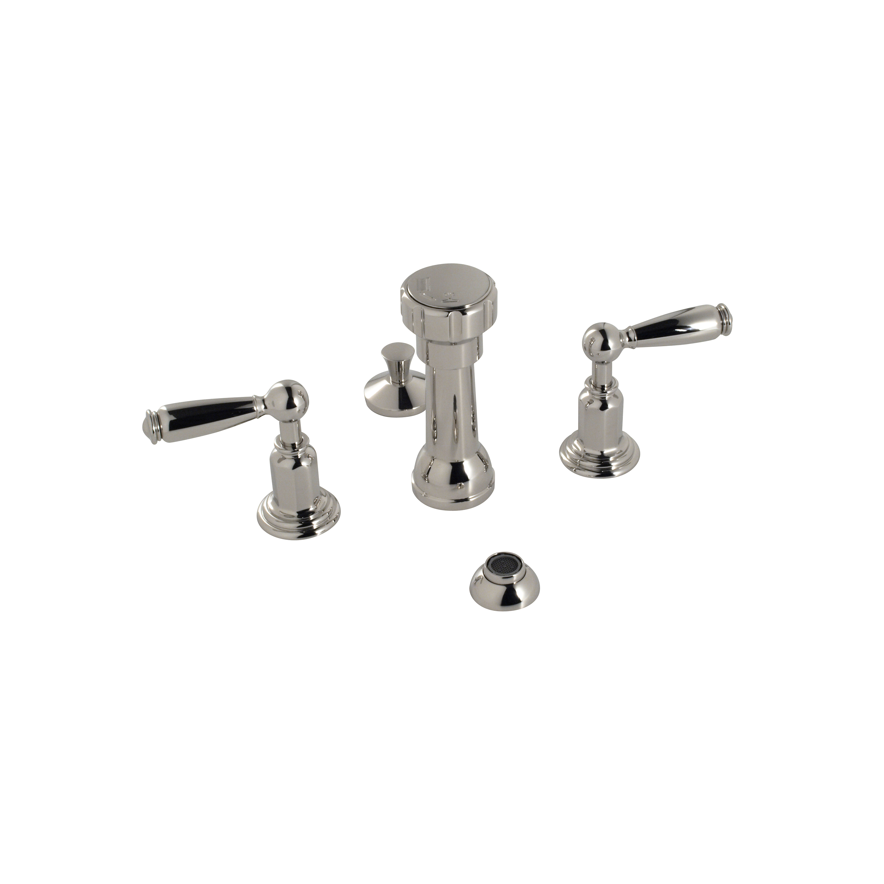 Santec 2970EY10 Vantage Bidet Fitting with EY Handles - Polished Chrome - Click Image to Close