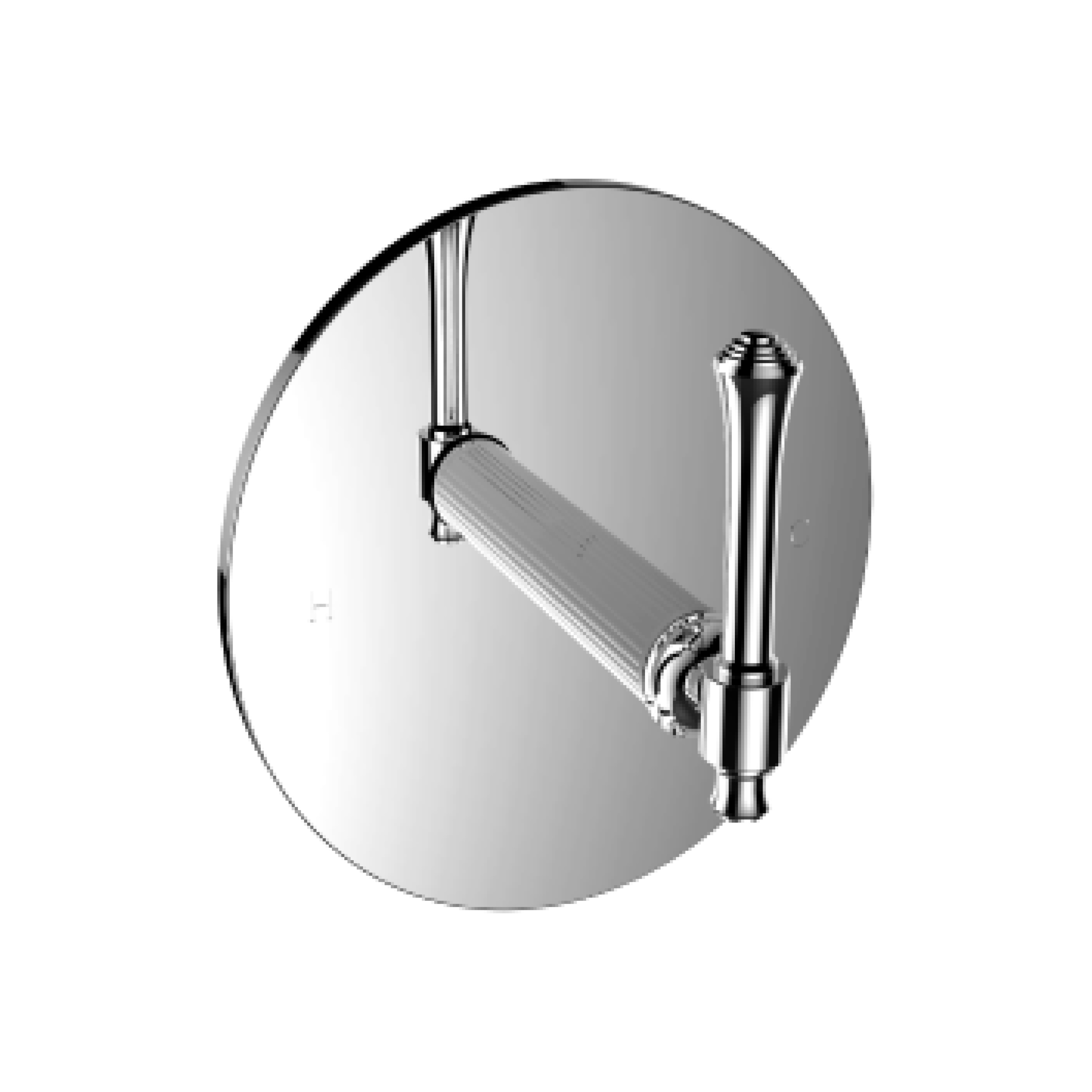 Santec 3431AT10-TM Athena II Pressure Balance Shower - Trim only with AT Handle - Polished Chrome - Click Image to Close