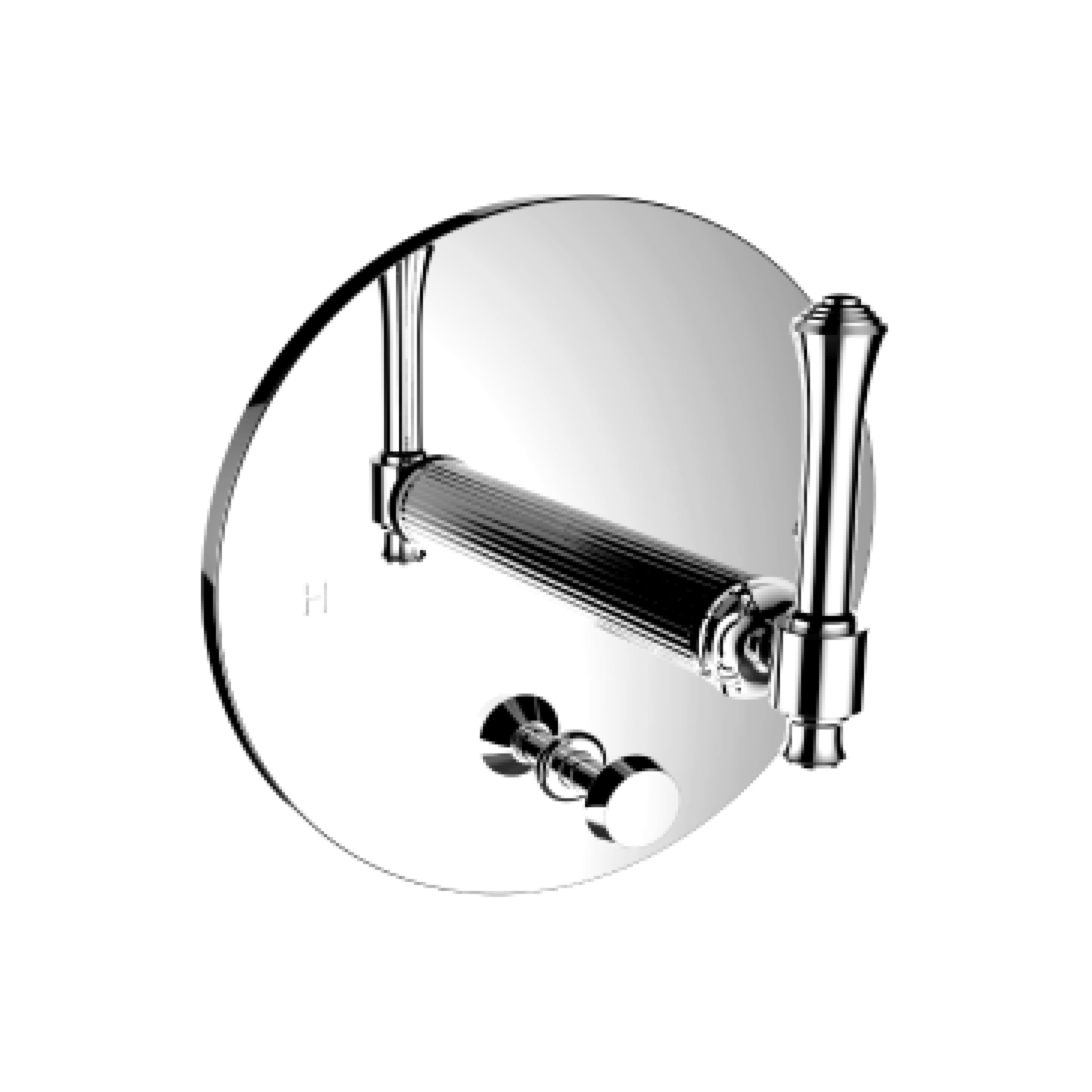 Santec 3435AT10-TM Athena II Pressure Balance Tub/Shower - Trim only with AT Handle - Polished Chrome