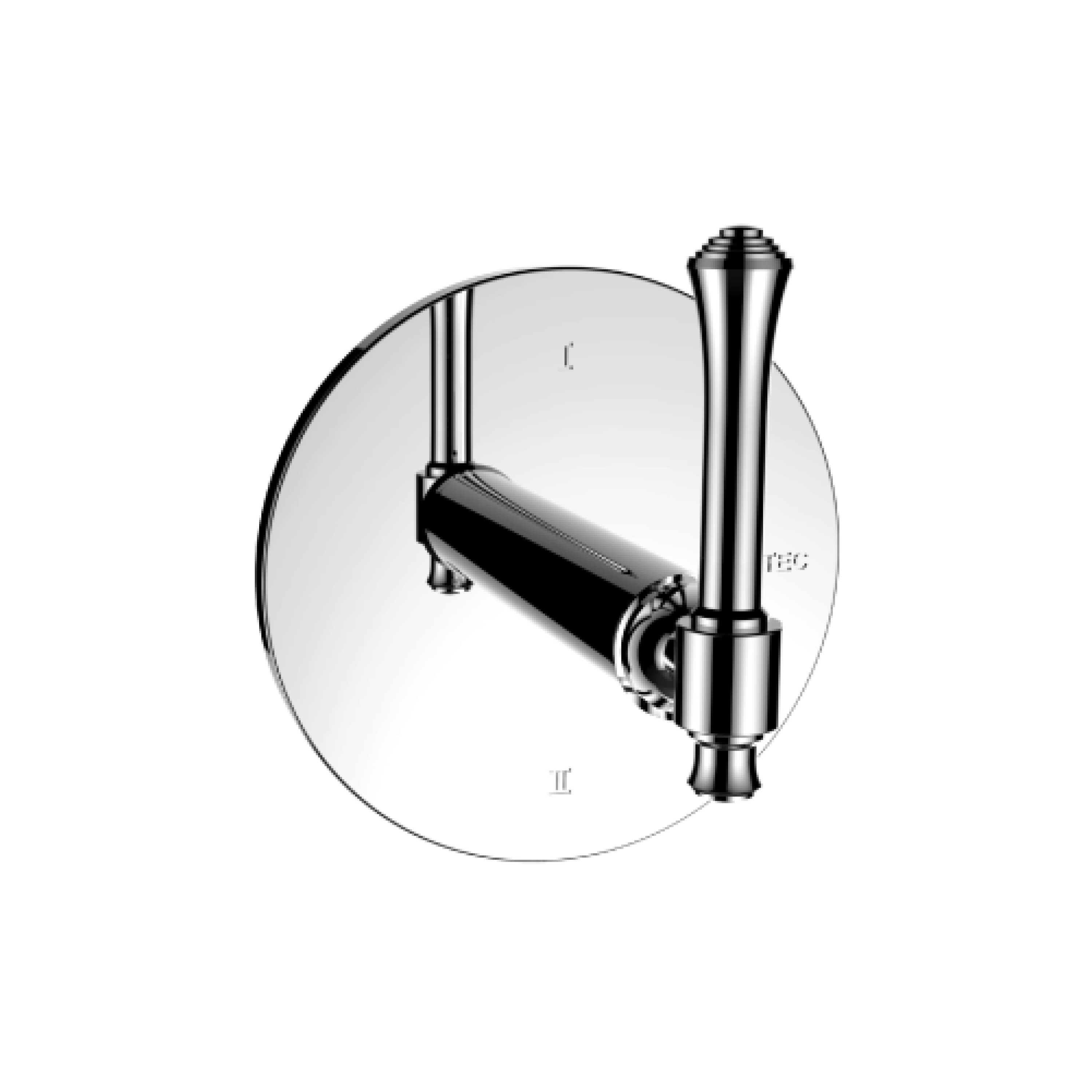 Santec 4531PI10-TM Piana II Pressure Balance Control Trim with PI Handle - Polished Chrome