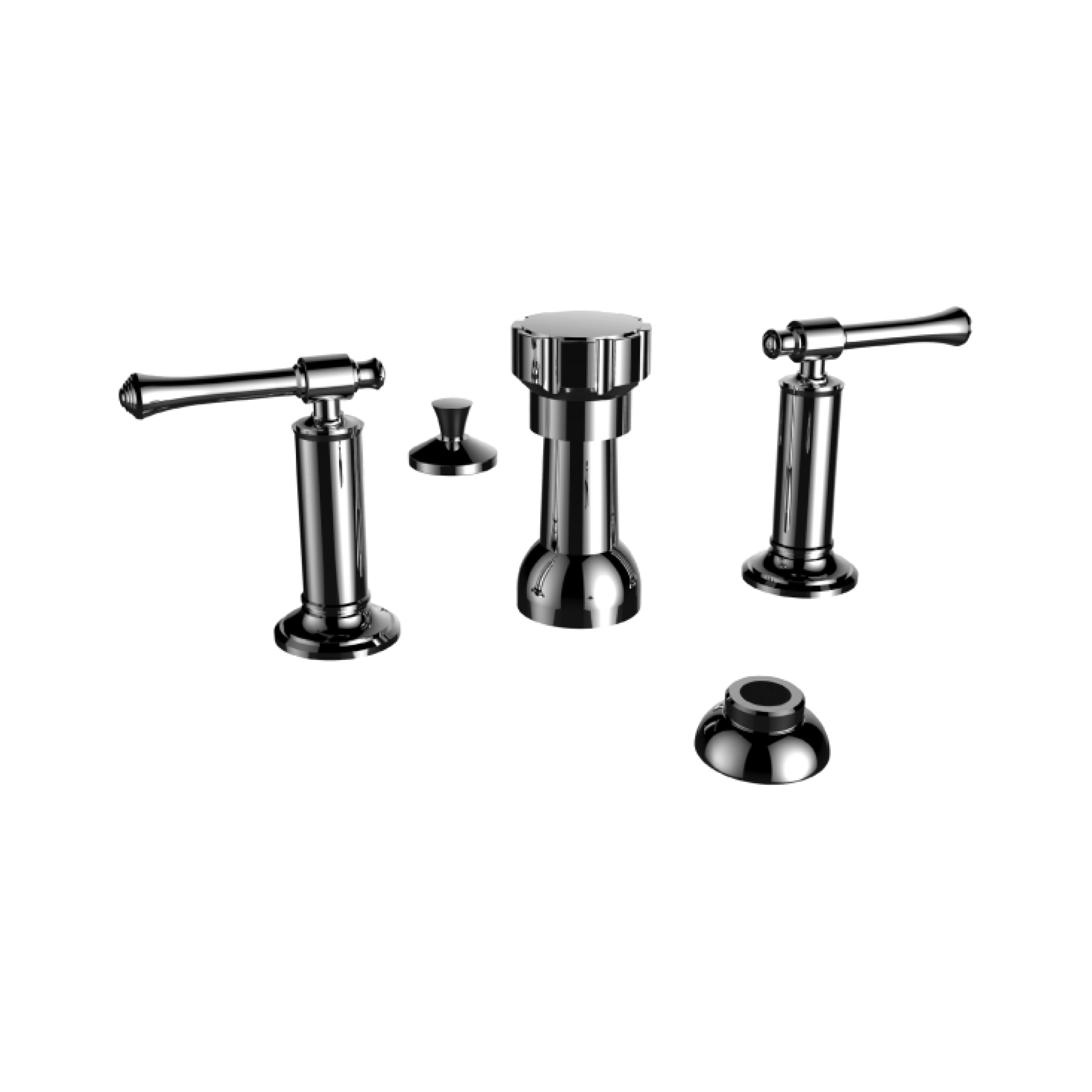 Santec 4570PI10 Piana II Bidet Fitting with PI Handles - Polished Chrome