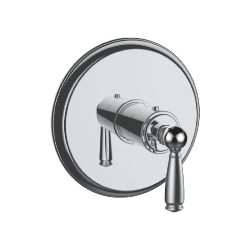 Santec 7093EY10-TM Vantage Thermostatic Shower - Trim only with EY Handle - Polished Chrome - Click Image to Close