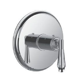 Santec 7093HC10-Tm Alexis Crystal Thermostatic Shower - Trim only with HC Swarovski Crystal Handle - Polished Chrome - Click Image to Close