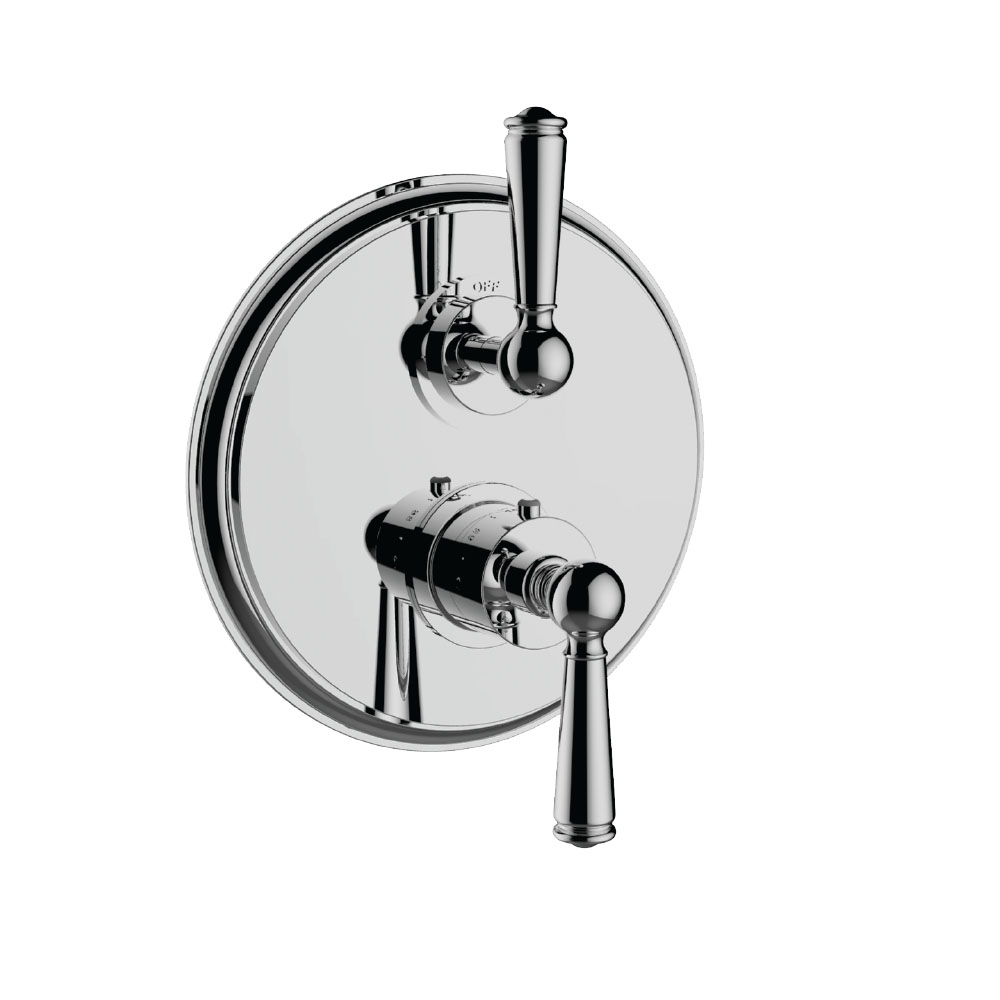 Santec 7095EP10-TM 1/2" Thermostatic Trim with Ep Handle and Volume Control - Polished Chrome