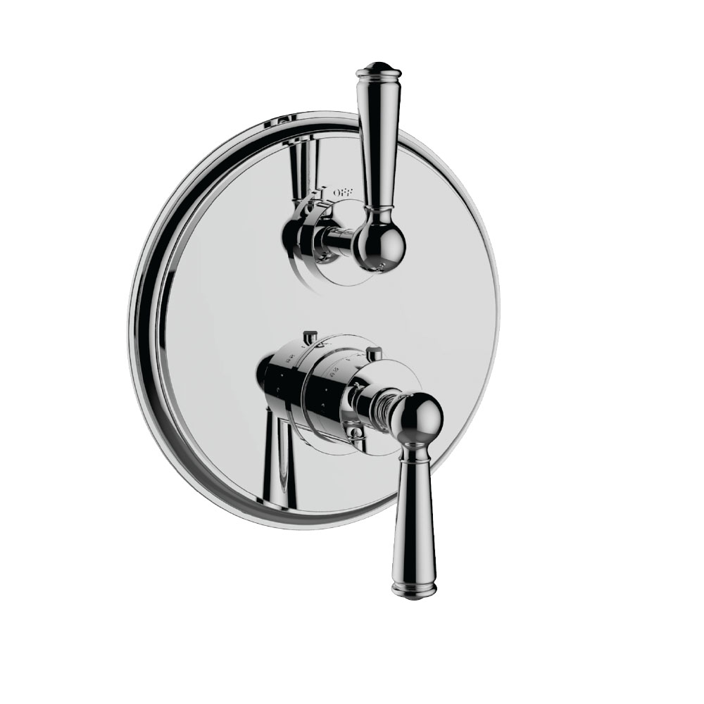 Santec 7097EP10-TM 1/2" Thermostatic Trim with Ep Handle and 2-Way Diverter - Polished Chrome