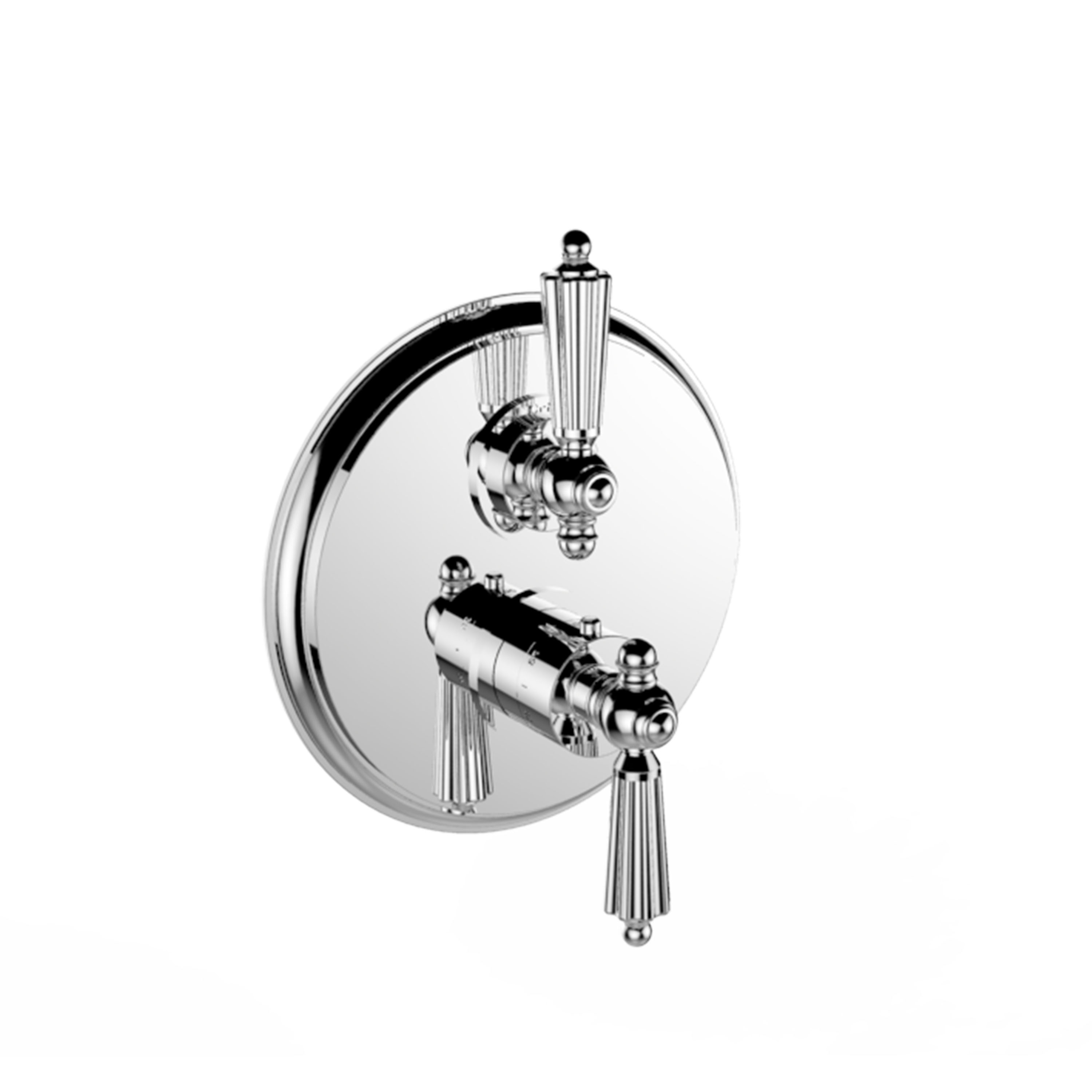 Santec 7097LL10-TM Monarch 1/2" Thermostatic Trim with LL Handle and 2-Way Diverter Non-Shared - Polished Chrome - Click Image to Close