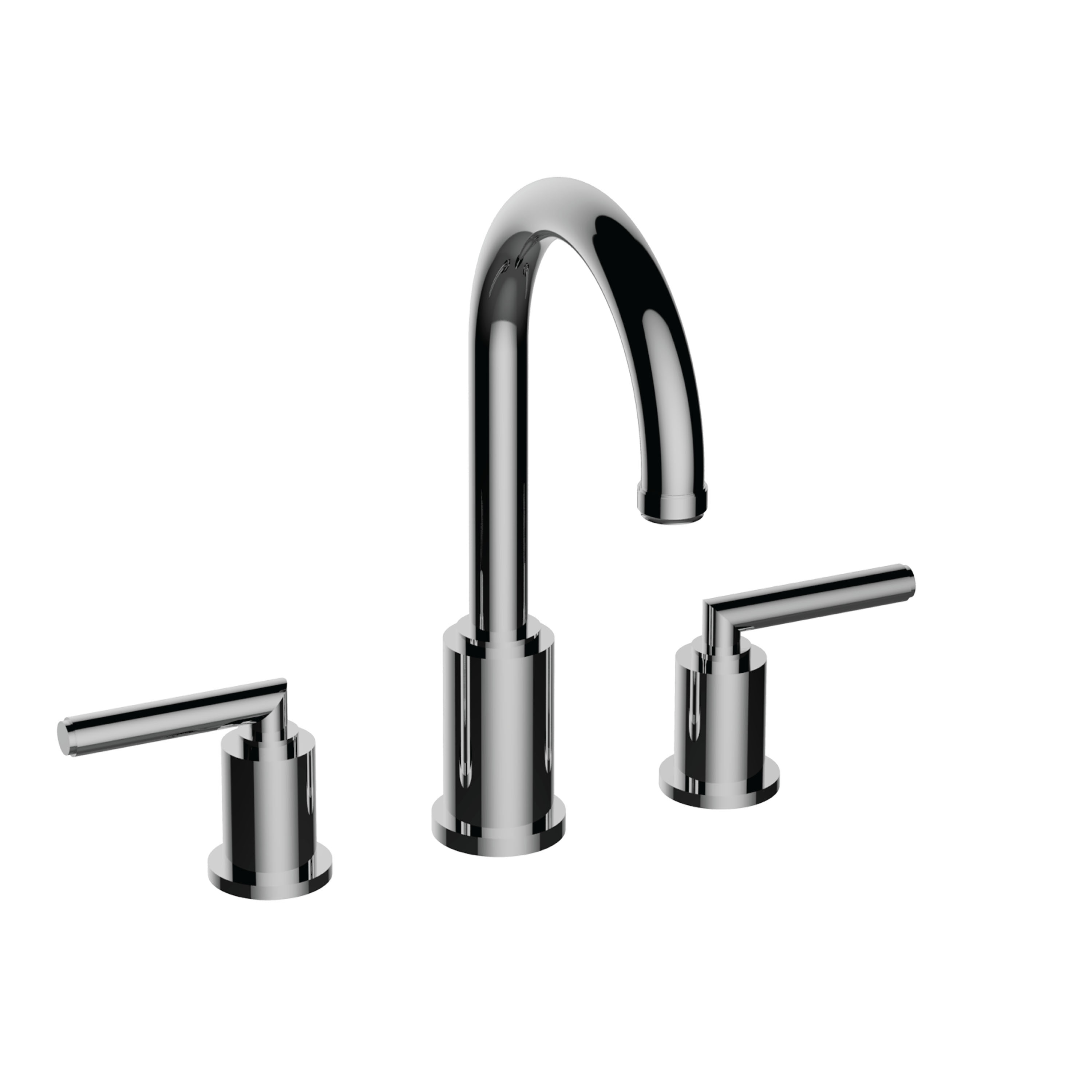 Santec 9450FO10 Roman Tub Filler with Fo Handles - Valves Included - Polished Chrome