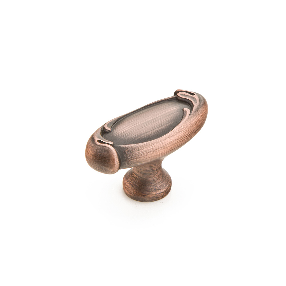 Schaub 261-EBZ Oval Knob, Empire Bronze, 1-7/8" Dia - Empire Bronze