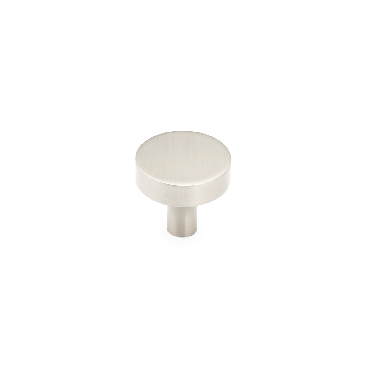 Schaub 470-15 Round Knob,Satin Nickel, 1-1/4" Dia - Satin Nickel