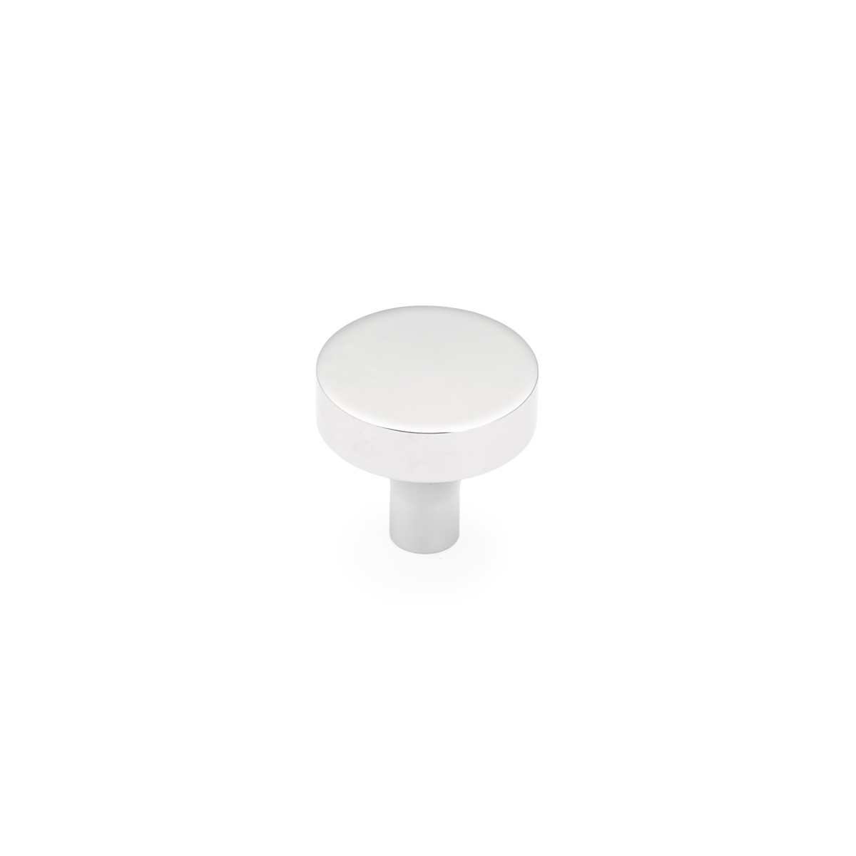 Schaub 470-26 Round Knob, Polished Chrome, 1-1/4" Dia - Polished Chrome