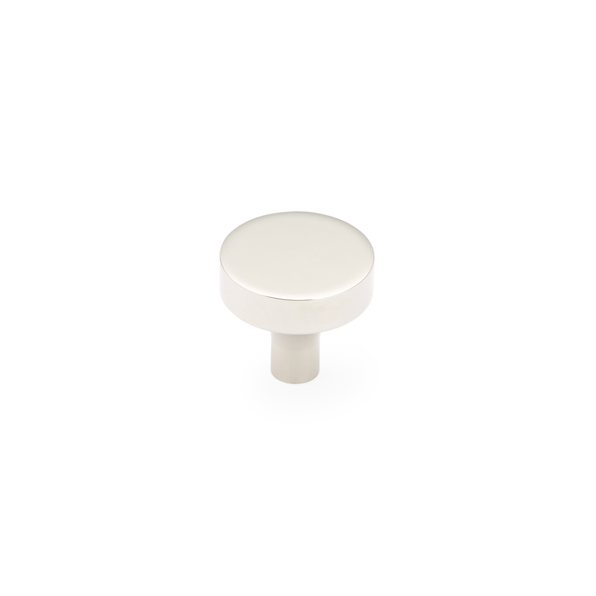 Schaub 470-PN Round Knob, Polished Nickel, 1-1/4" Dia - Polished Nickel