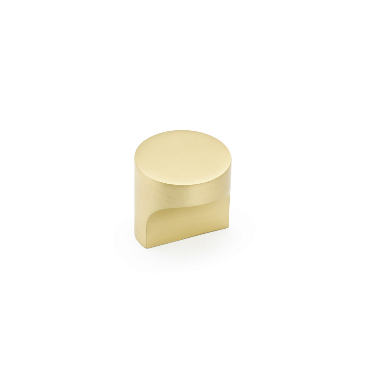 Schaub 471-SB Round T-Knob, Satin Brass, 1-1/4" Dia - Satin Brass