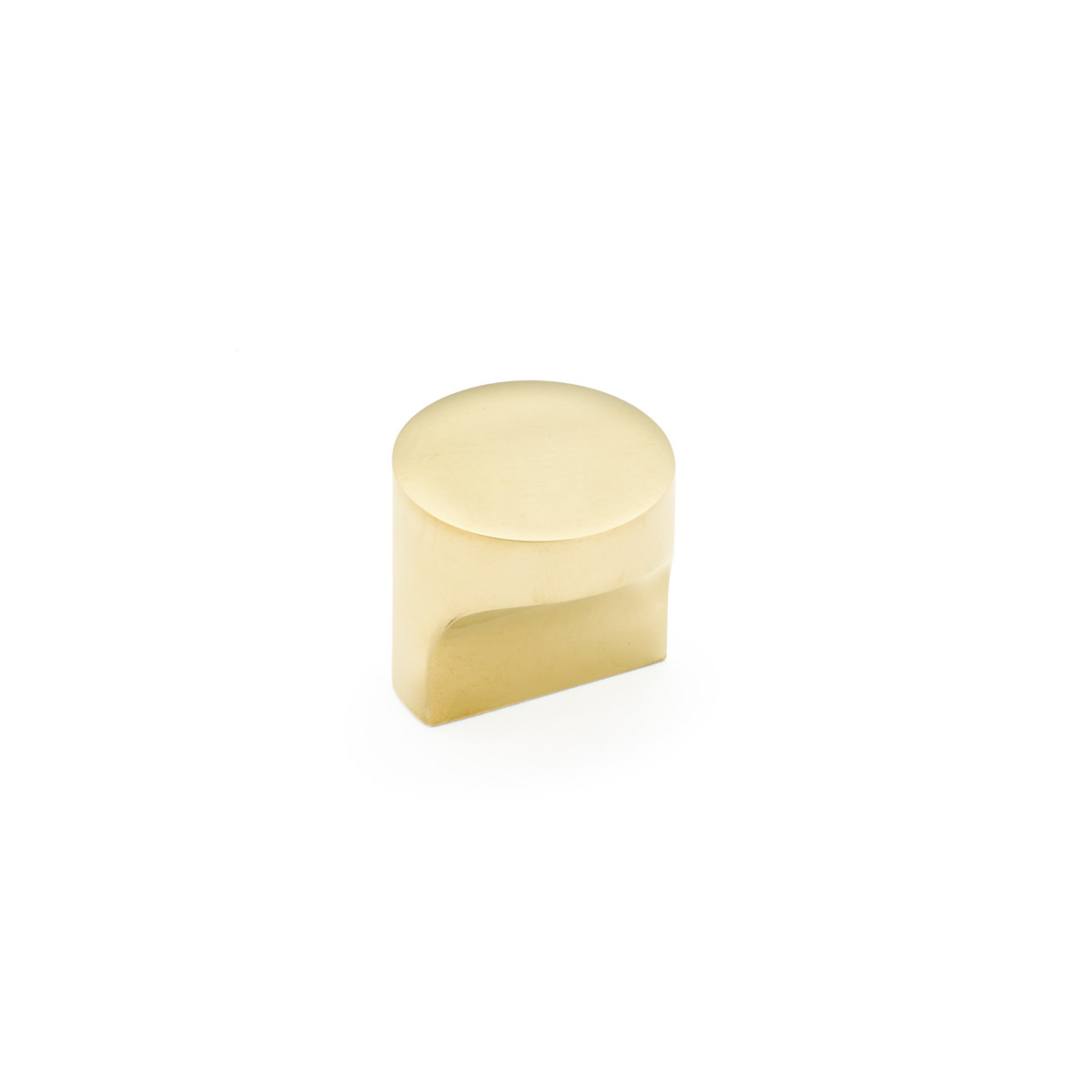 Schaub 471-UNBR Round T-Knob, Unlacquered Brass, 1-1/4" Dia - Unlacquered Brass