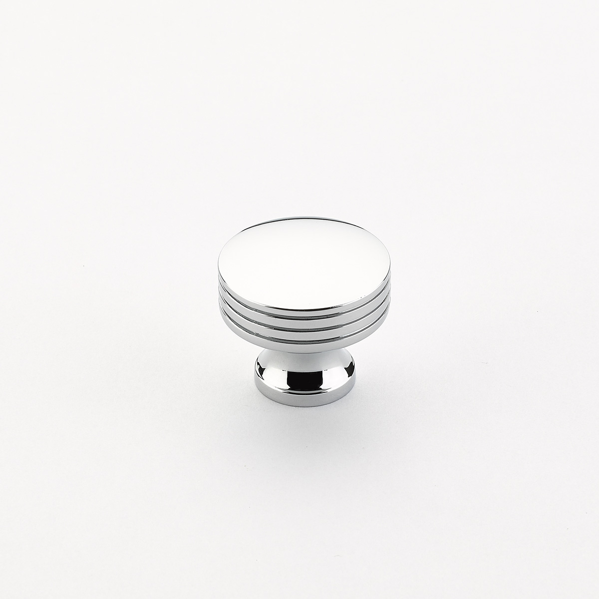 Schaub 532-26 Round Knob, Polished Chrome, 1-1/4" Dia - Polished Chrome