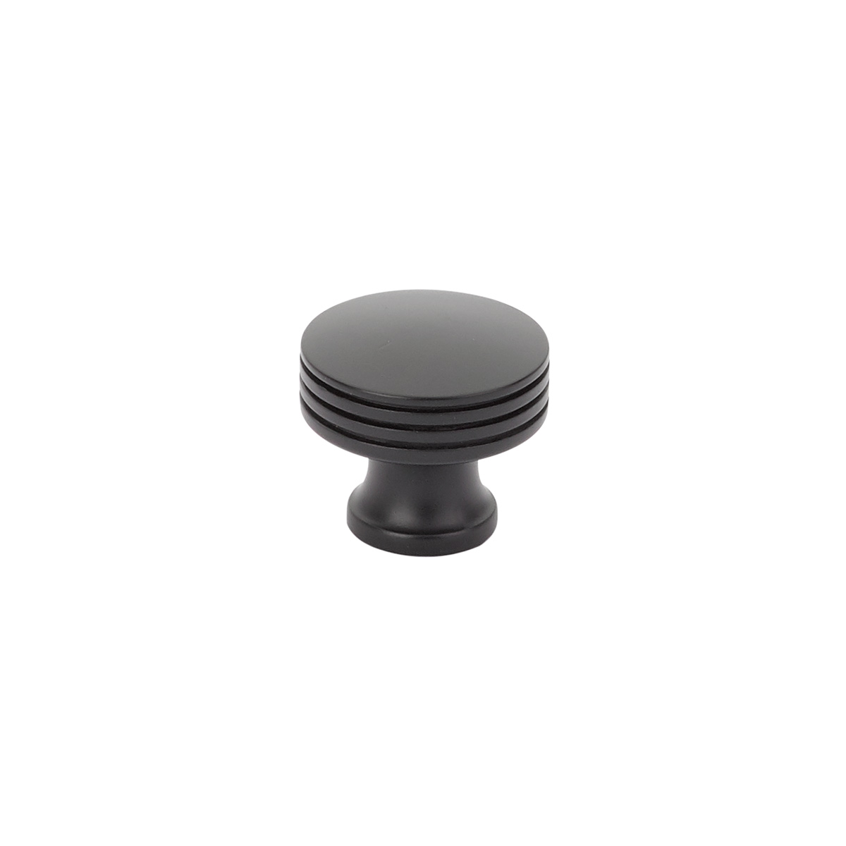 Schaub 532-MB Round Knob, Matte Black, 1-1/4" Dia - Matte Black