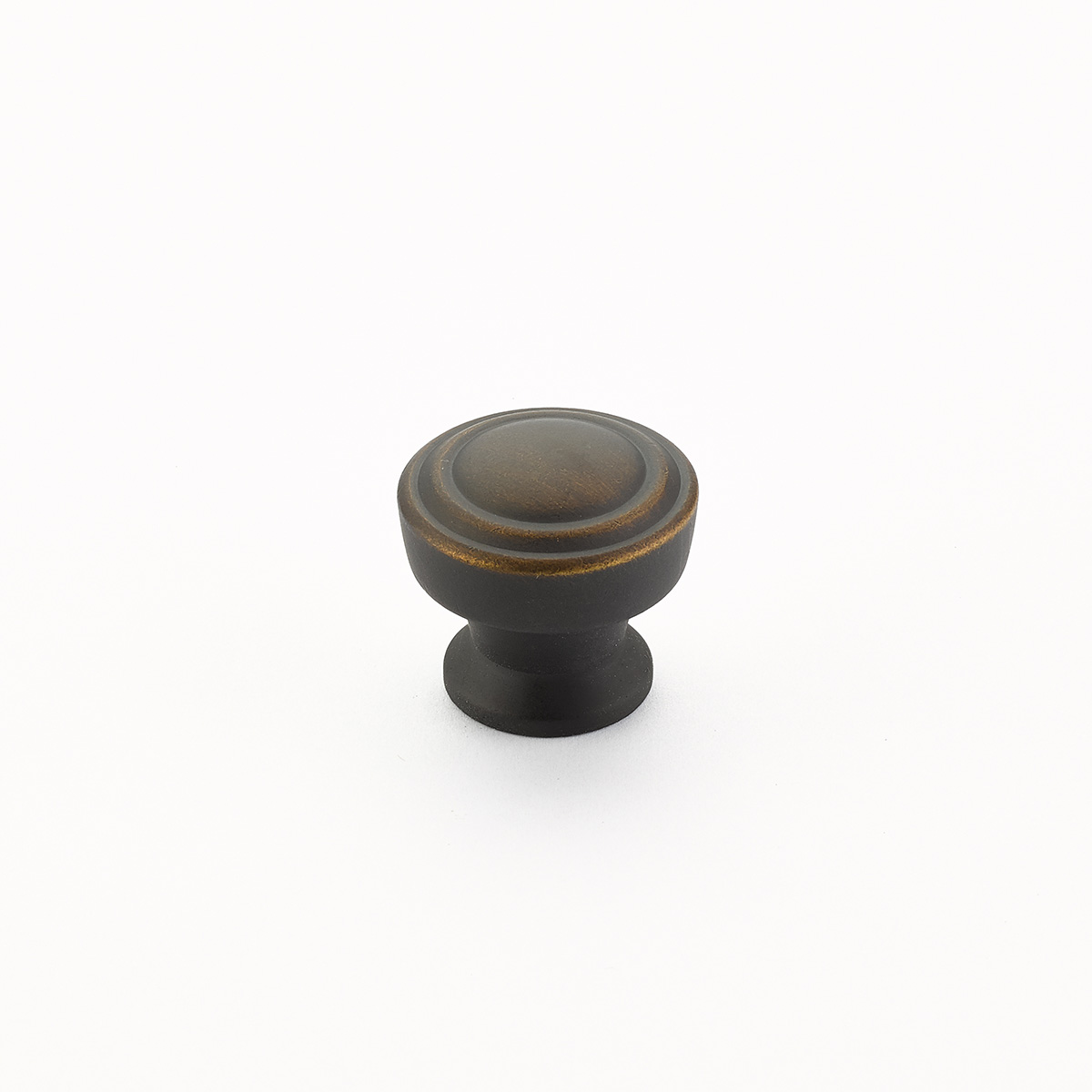 Schaub 533-ABZ Round Knob, Ancient Bronze, 1-1/4" Dia - Ancient Bronze