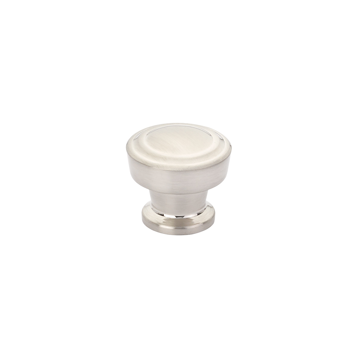 Schaub 533-BN Round Knob, Brushed Nickel, 1-1/4" Dia - Brushed Nickel