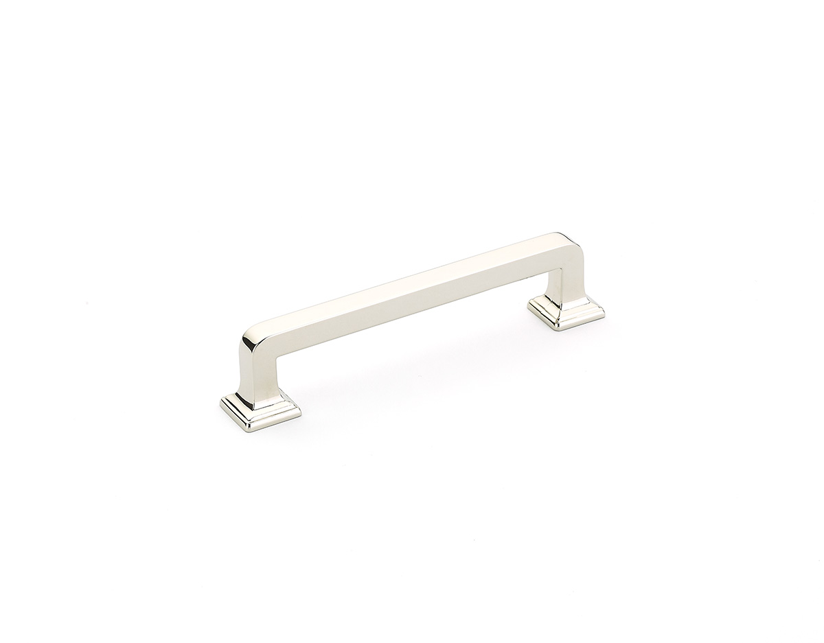 Schaub 538-PN Pull, Polished Nickel, 4" CC - Polished Nickel