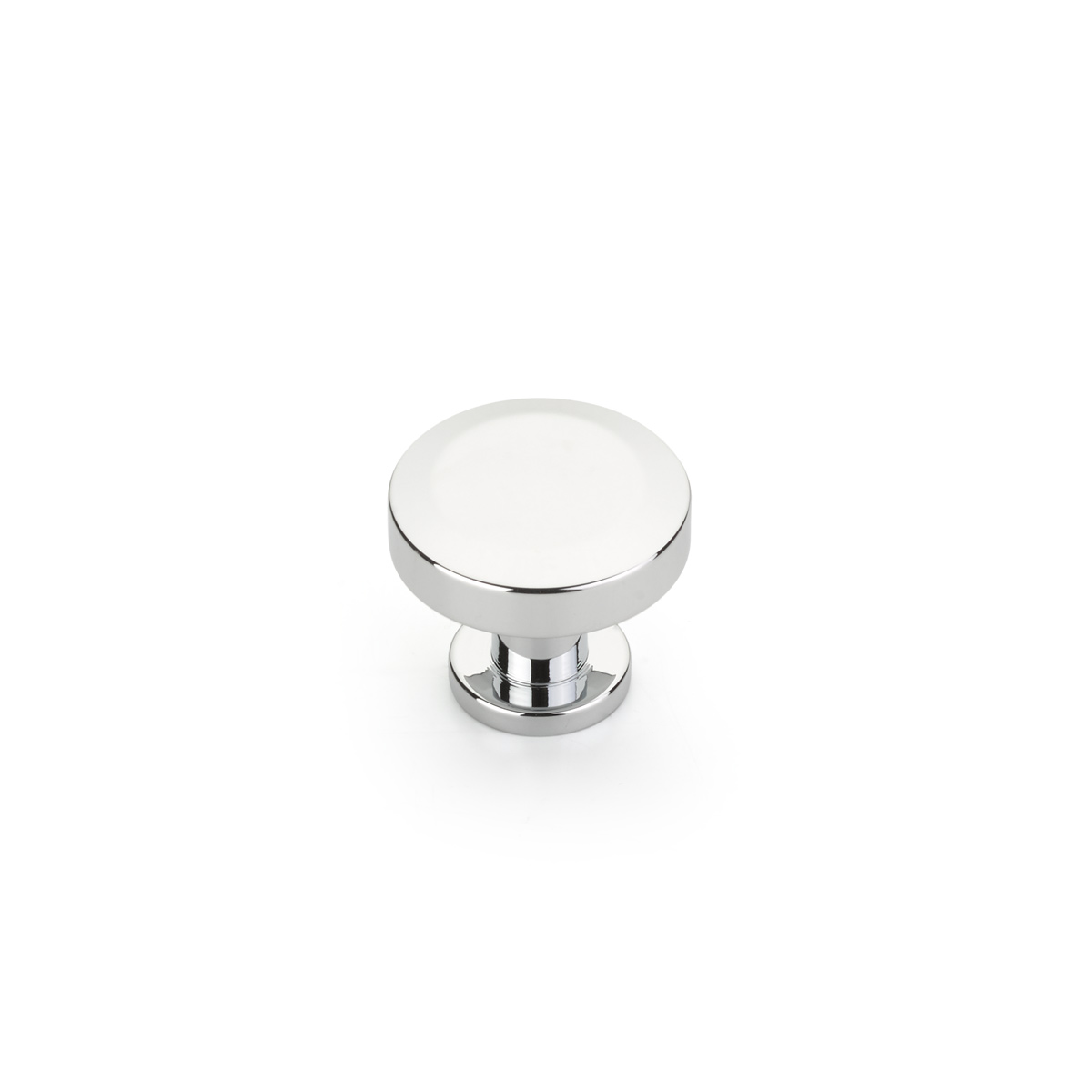Schaub 550-26 Round Knob, Polished Chrome, 1-1/4" Dia - Polished Chrome