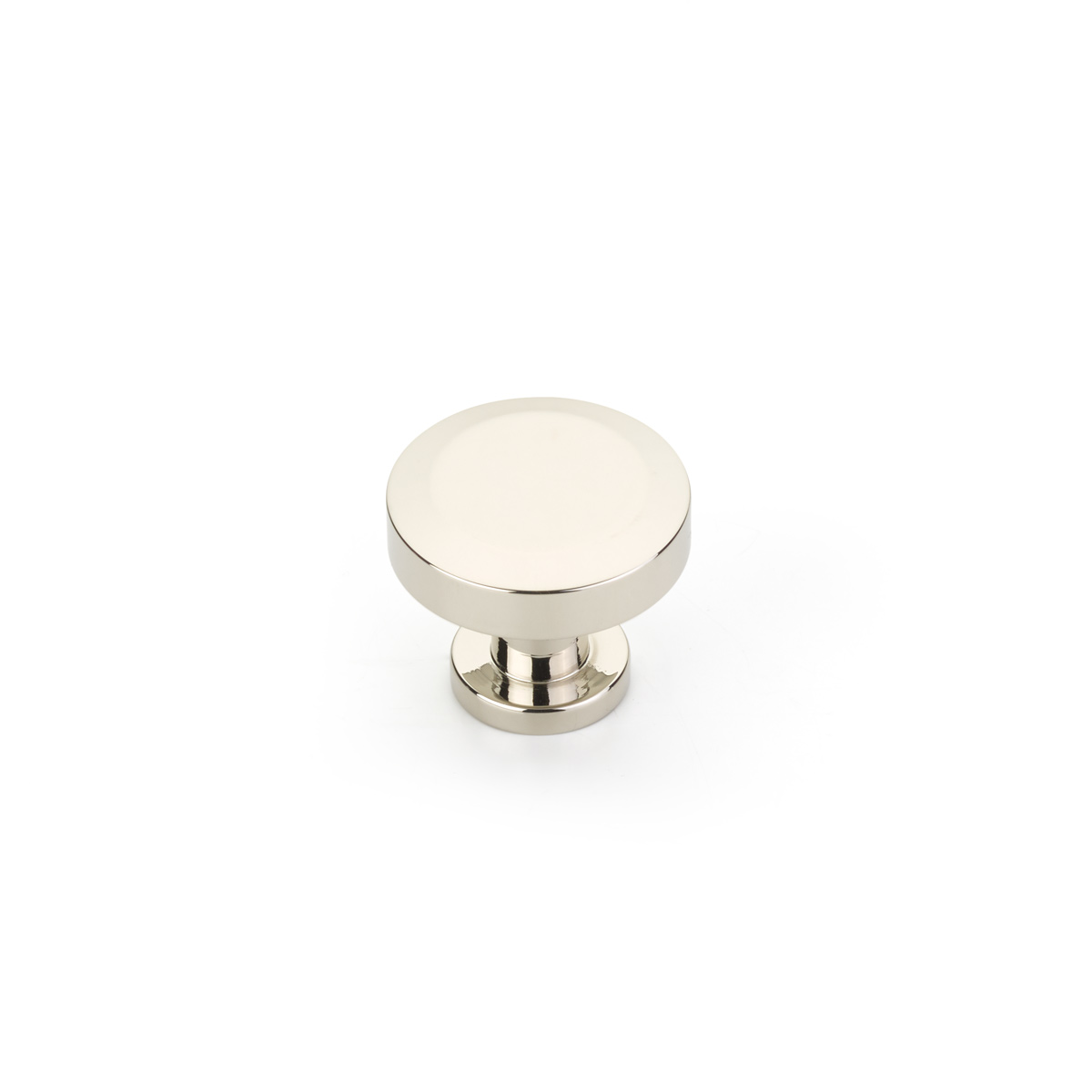 Schaub 550-PN Round Knob, Polished Nickel, 1-1/4" Dia - Polished Nickel
