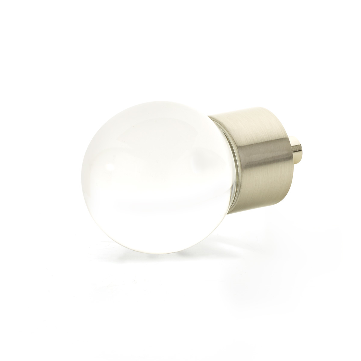 Schaub 59-15 Globe Glass Knob,Satin Nickel, 1-3/8" Dia - Satin Nickel