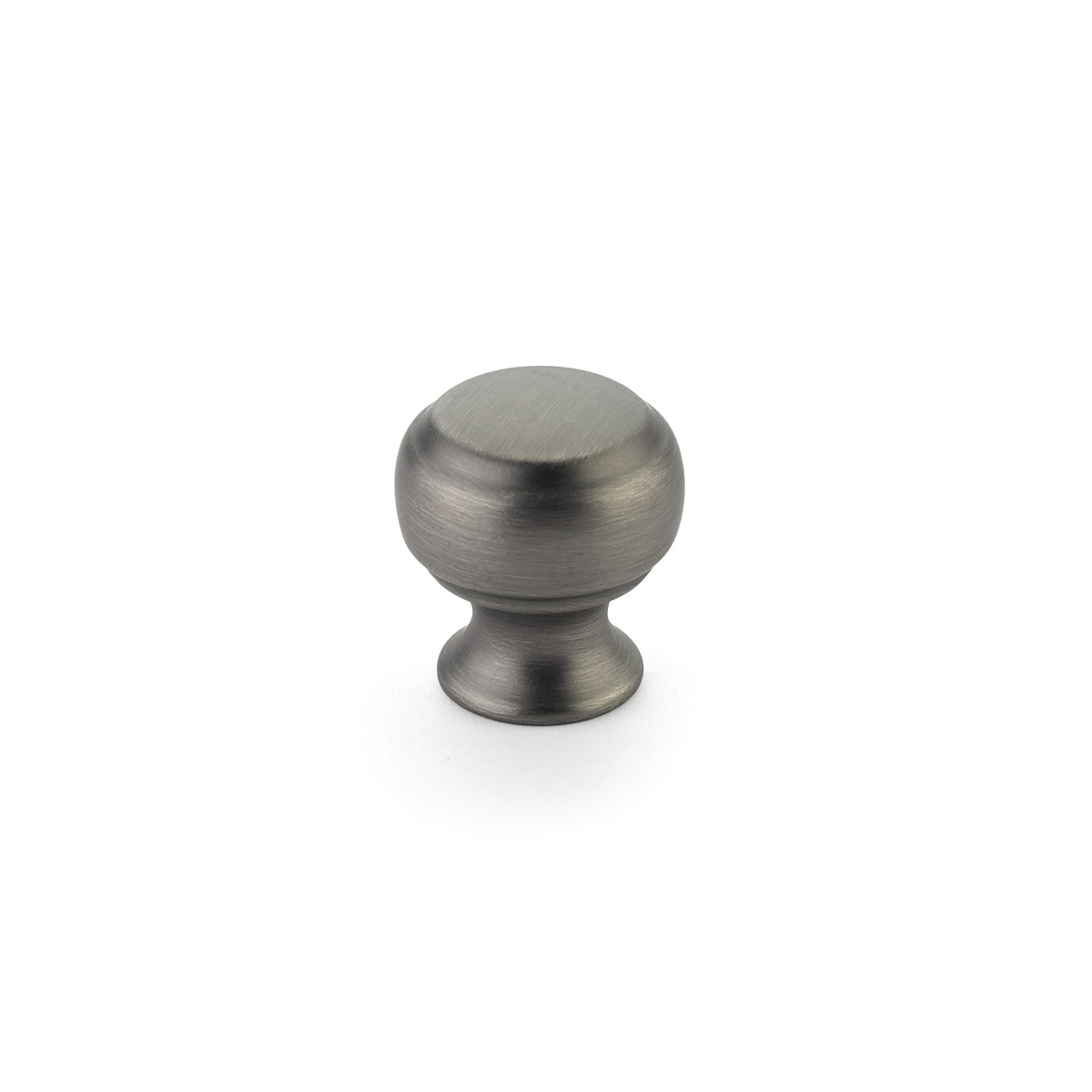 Schaub 63-AN Round Knob, Antique Nickel, 1-1/8" Dia - Antique Nickel