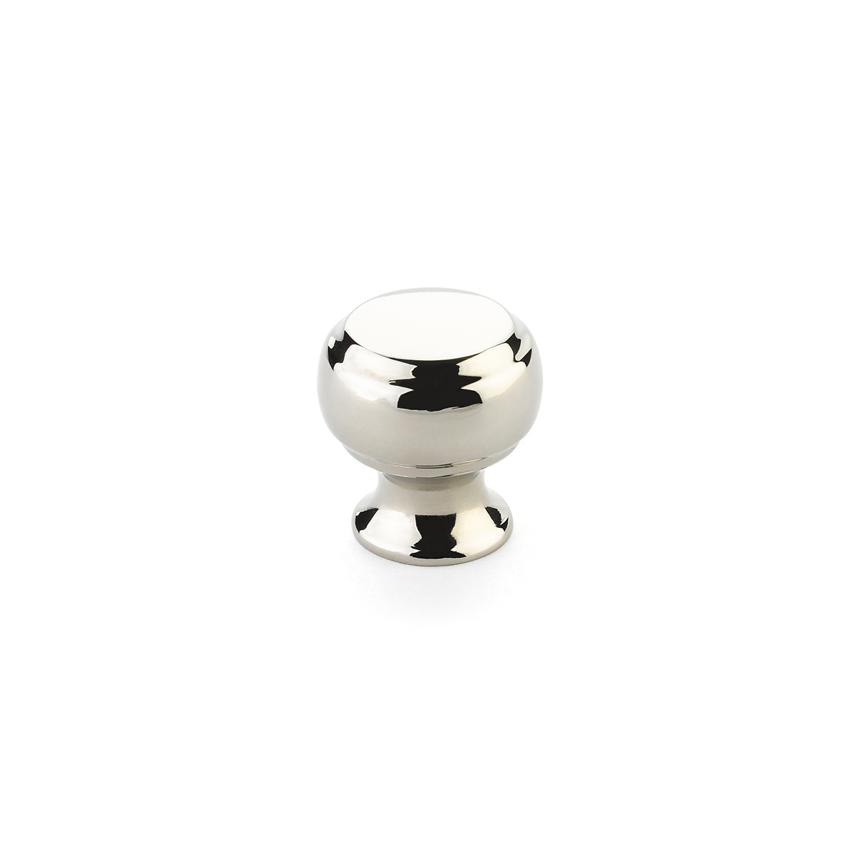 Schaub 63-PN Round Knob, Polished Nickel, 1-1/8" Dia - Polished Nickel