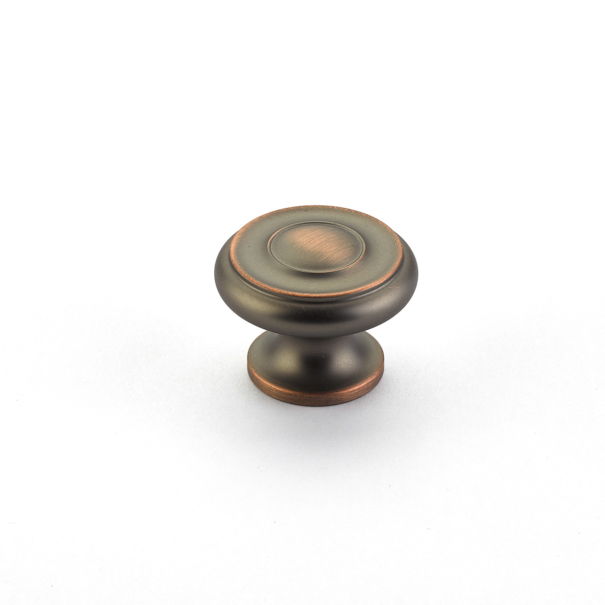 Schaub 704-AUB Round Knob, Aurora Bronze, 1-1/2" Dia - Aurora Bronze