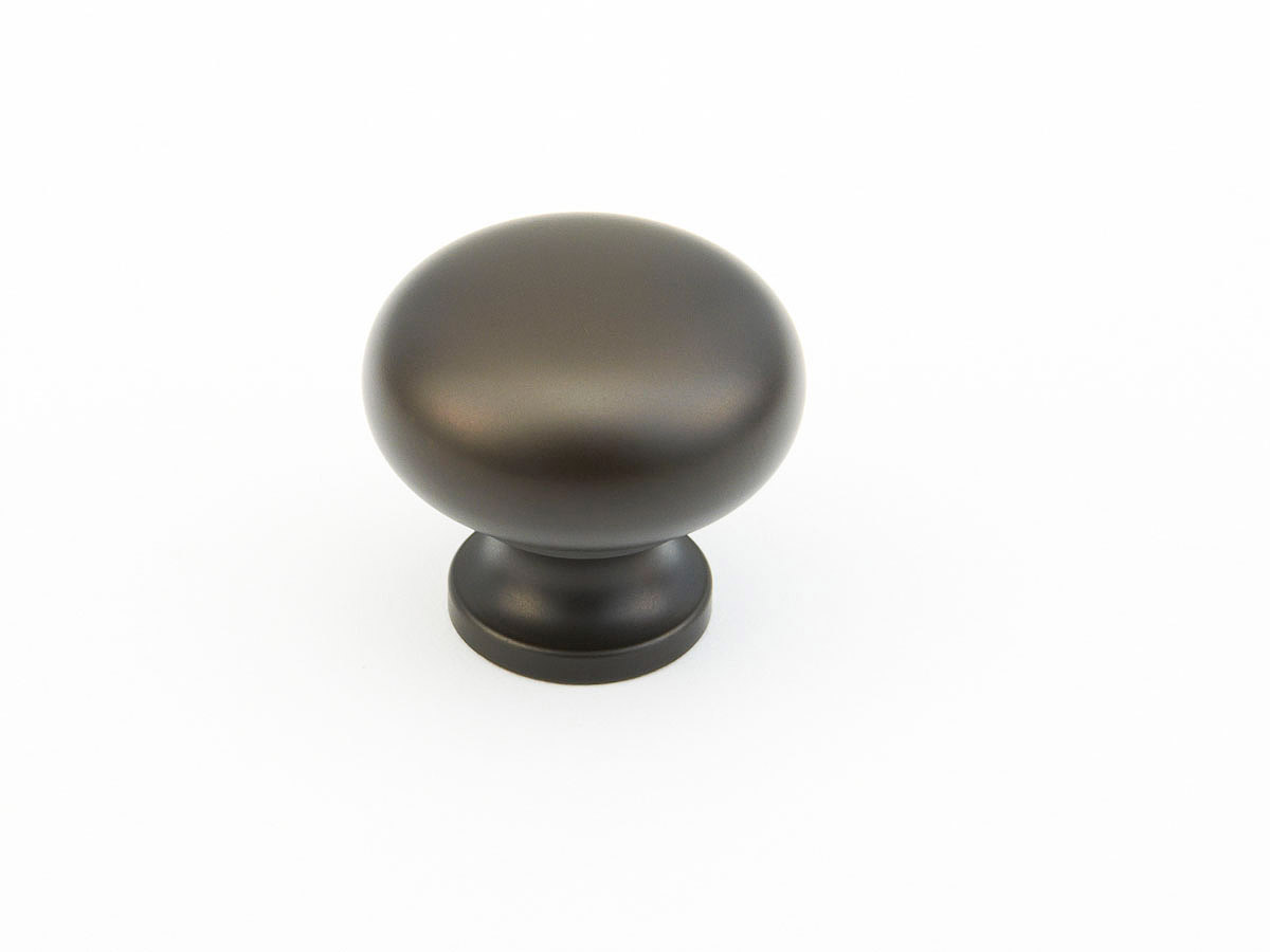 Schaub 706-10B Round Knob,Oil Rubbed Bronze, 1-1/4" Dia - Oil Rubbed Bronze