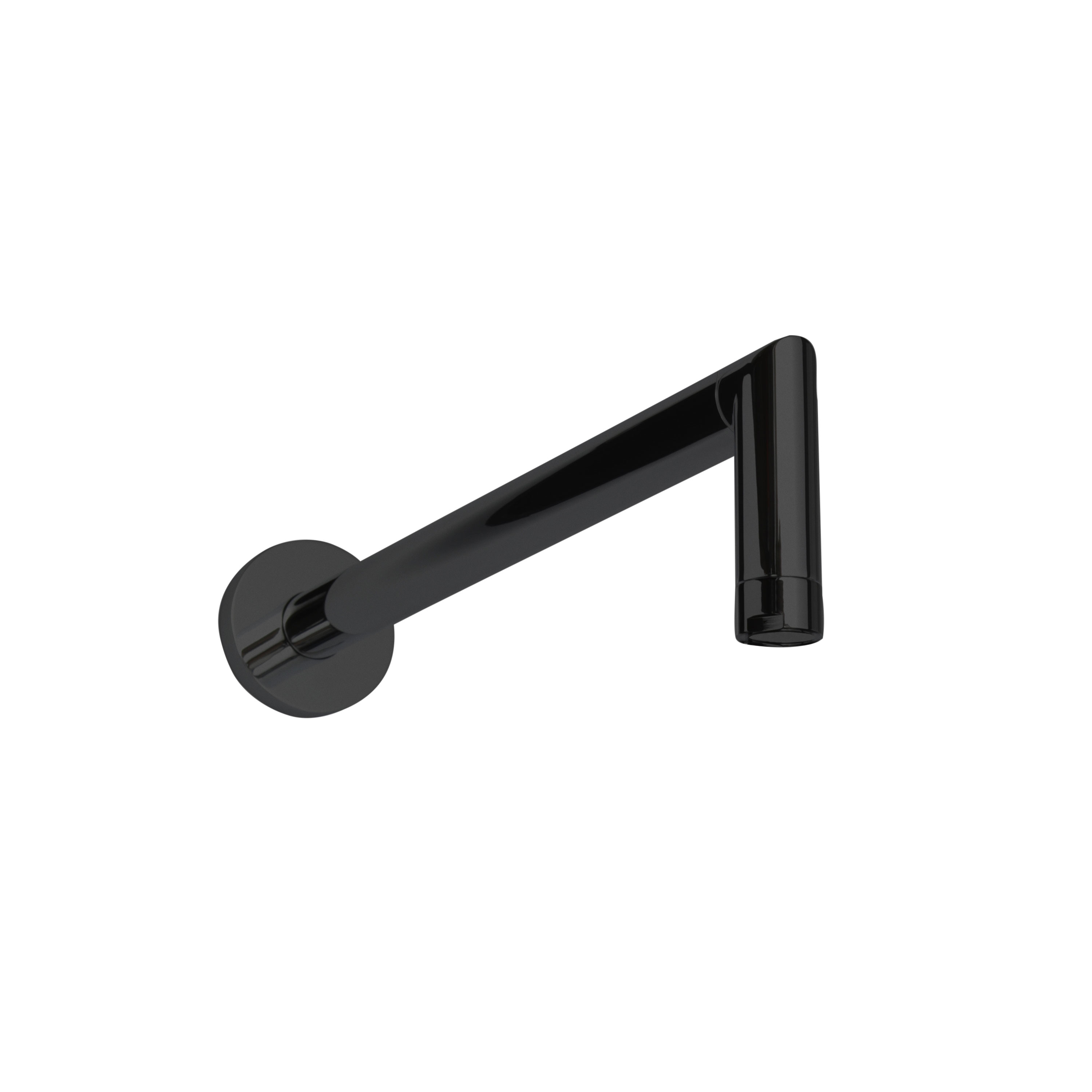 Thermasol 15-1000-MB 16" - 90 Degree Wall Shower Arm Round - Matte Black - Click Image to Close