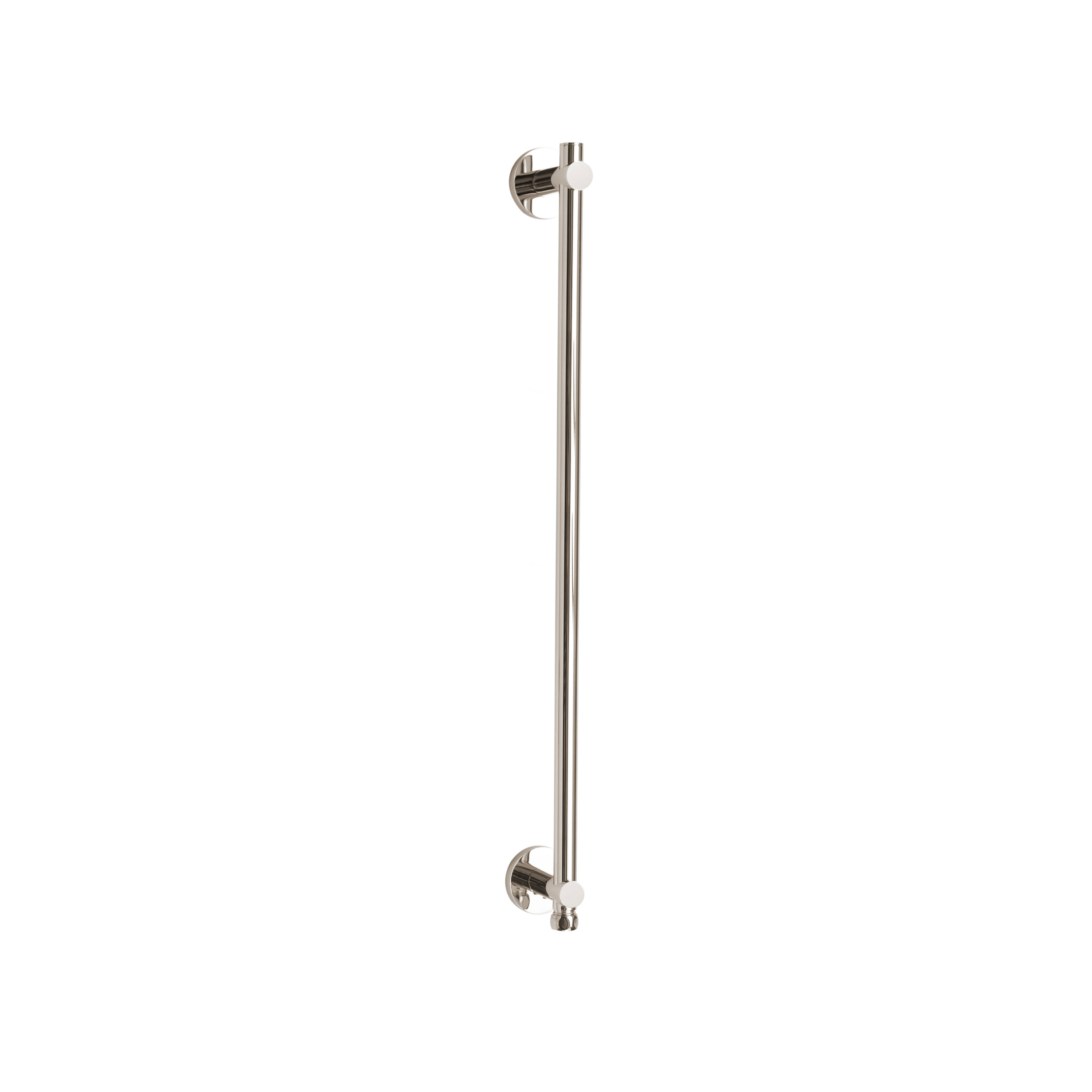 Thermasol 15-1002-PN Shower Rail W/integral Water Way round - Polished Nickel - Click Image to Close
