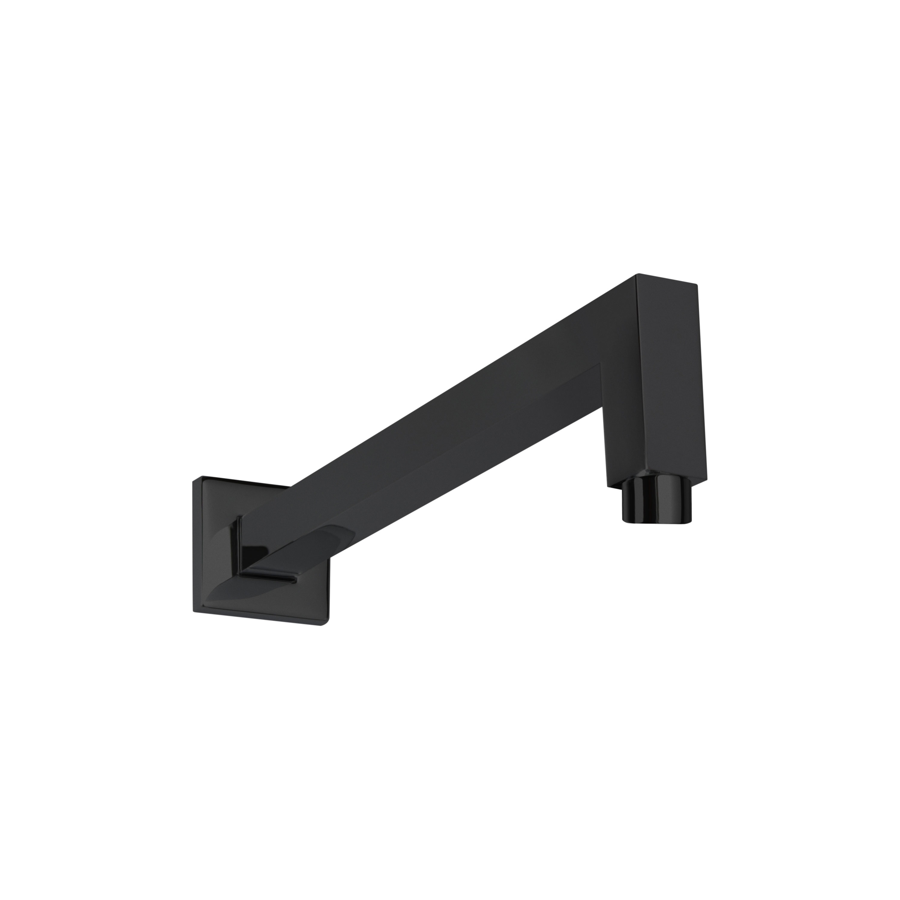 Thermasol 15-1004-MB 16" - 90 Degree Wall Shower Arm Square - Matte Black - Click Image to Close