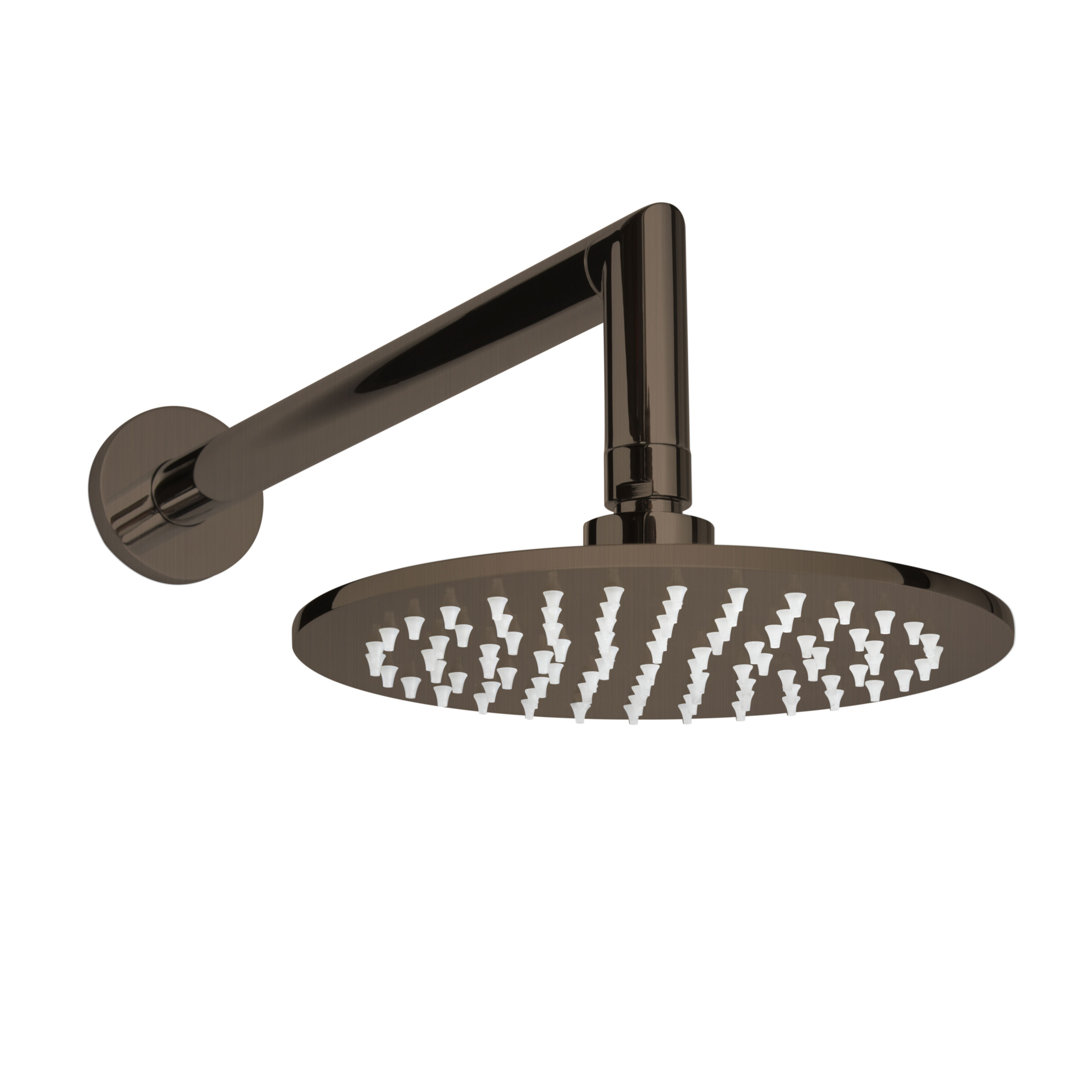 Thermasol 15-1007-ORB 200mm DIA. x 8.5mm, 304SS Shower Head 1/2" Inlet Round - Oil Rubbed Bronze