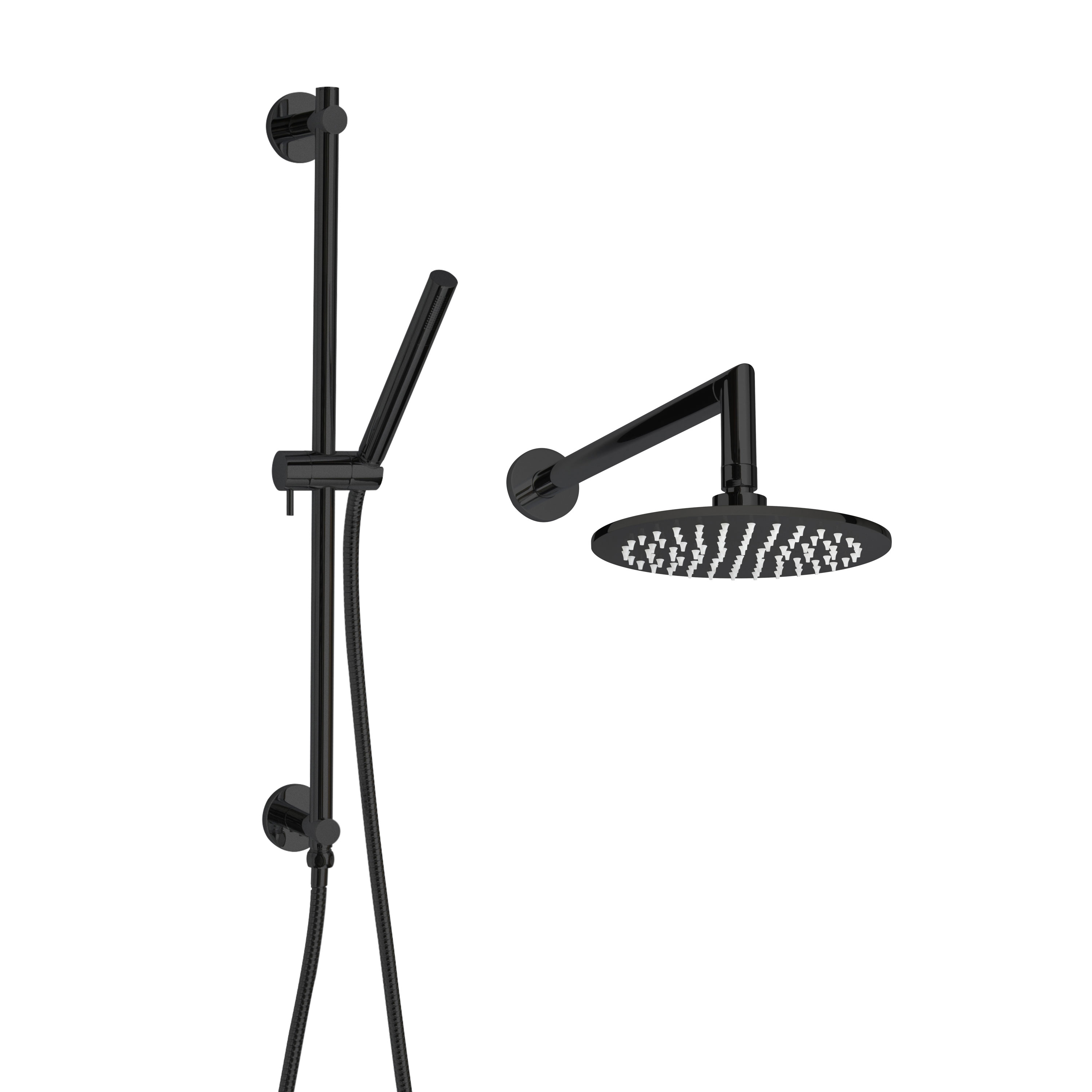 Thermasol CSPRD-MB Complete Shower Package Round - Matte Black
