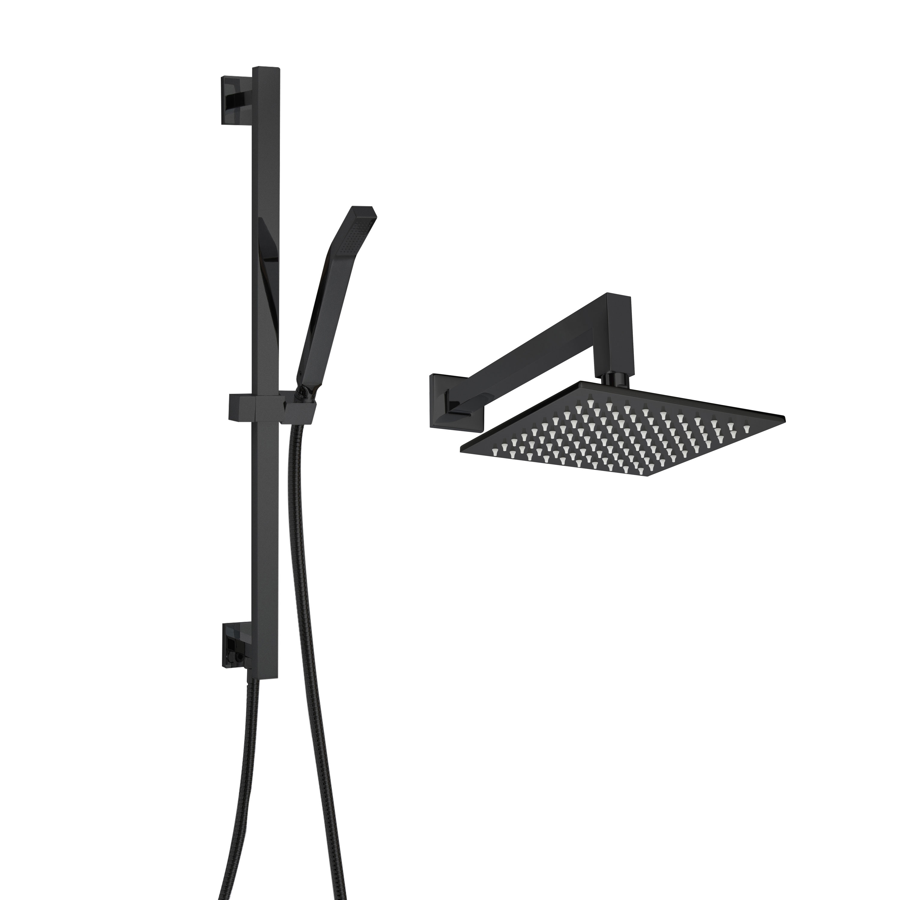 Thermasol CSPSQ-MB Complete Shower Package Square - Matte Black