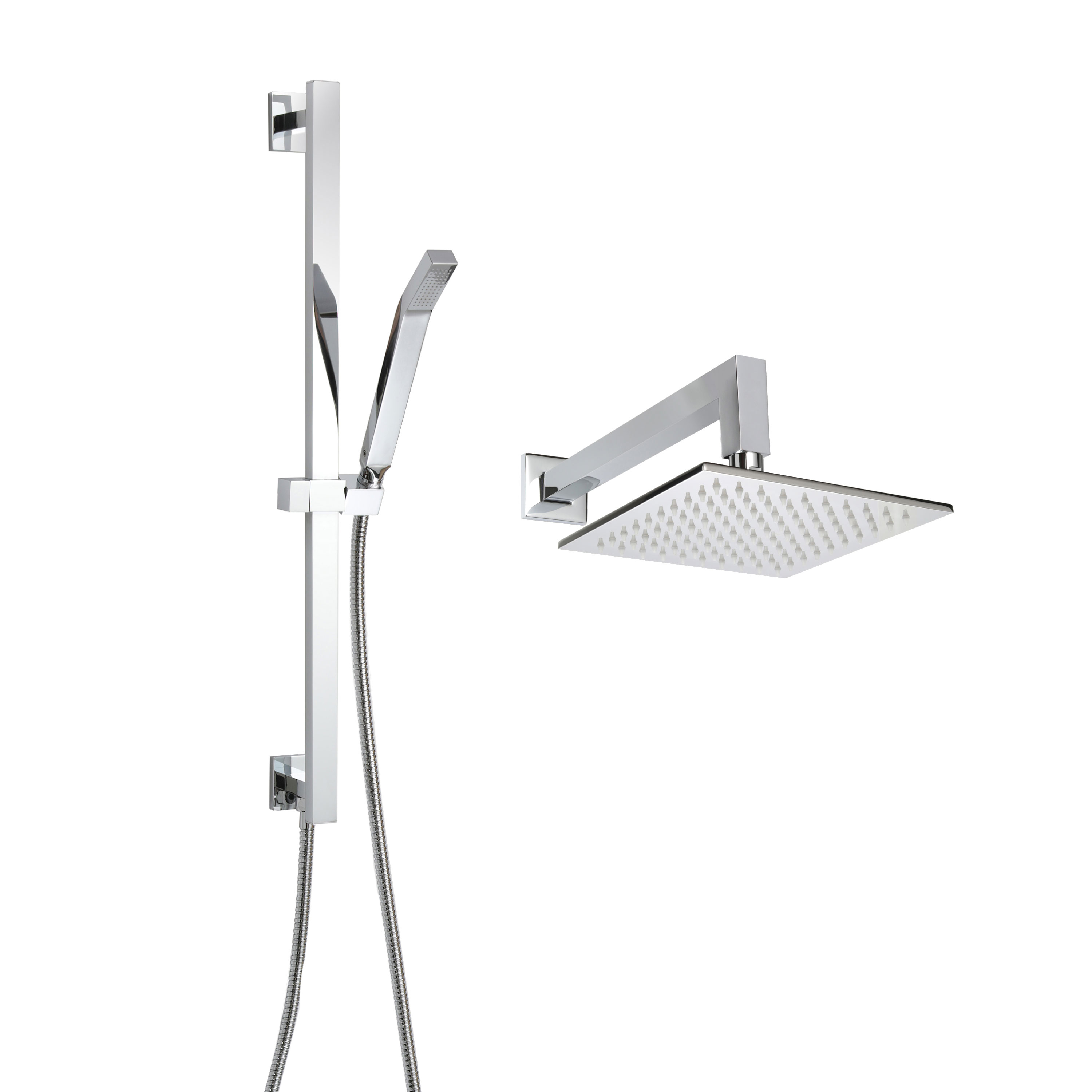 Thermasol CSPSQ-PC Complete Shower Package Square - Polished Chrome