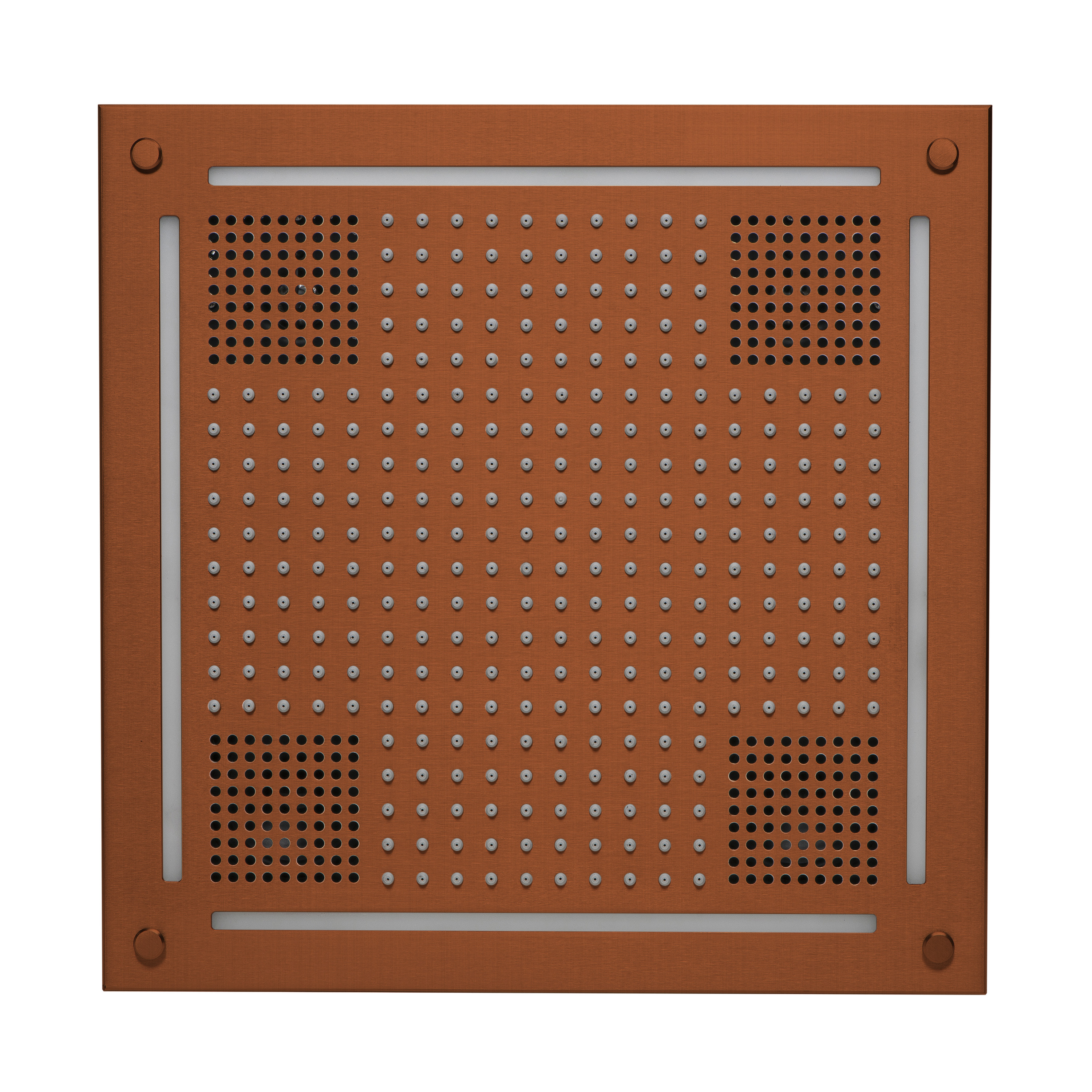 Thermasol HVLSRSQ-ACOP Hydrovive Light, Sound, Rain system Square - Antique Copper