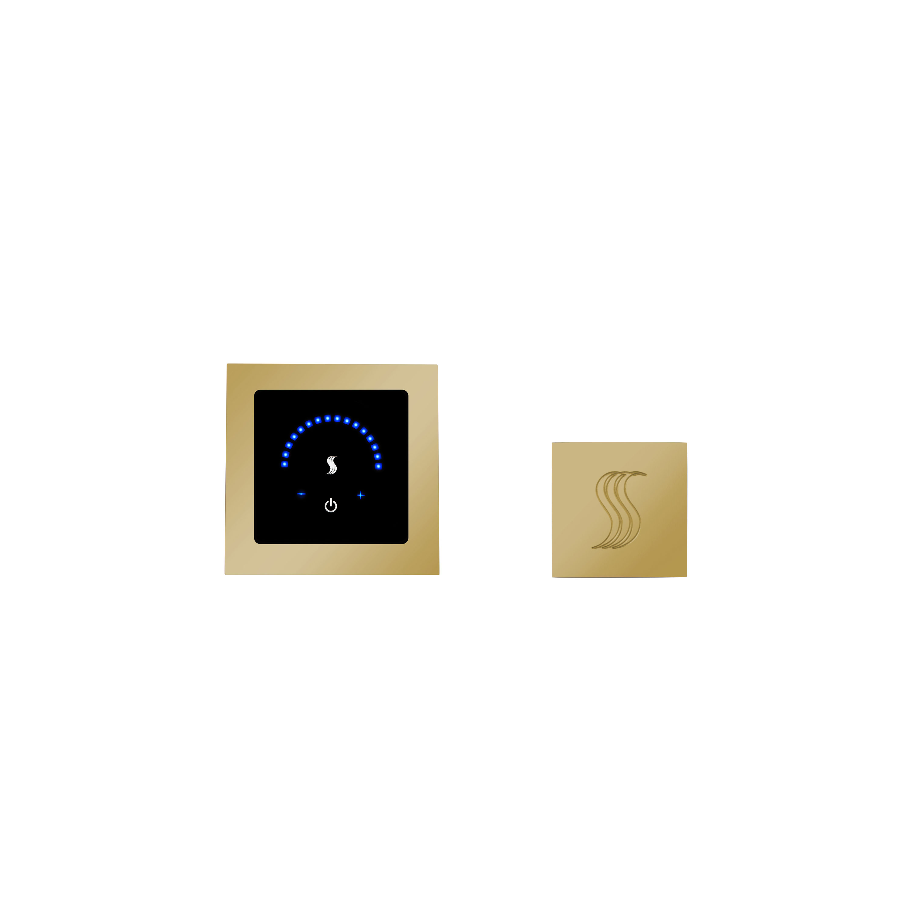 Thermasol MTMR-SVSQ-PB MicroTouch Control Kit Square - Polished Brass