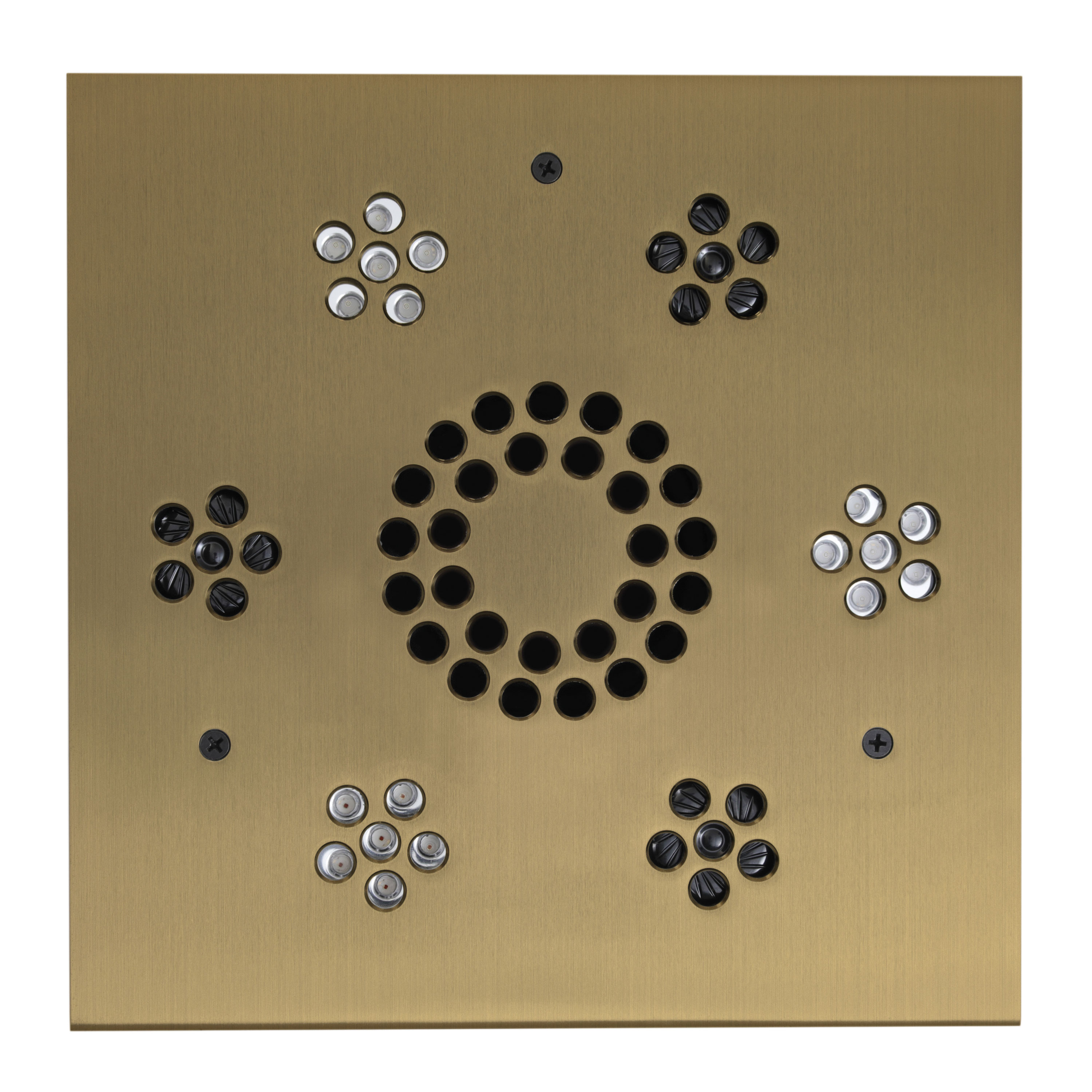 Thermasol SLSM-SB Serenity Light and Music System Modern - Satin Brass - Satin Brass