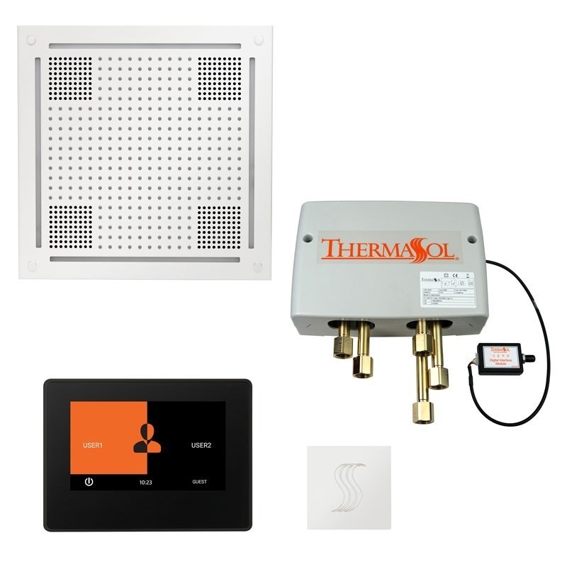 Thermasol TWHP7S-WHT The Total Wellness Hydrovive Package with 7" ThermaTouch and Square - White