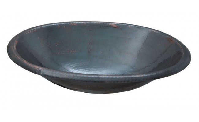 Thompson Traders 2OBC-BN Matisse Oval Hand Crafted Black Nickel Copper Bath Sink - Click Image to Close