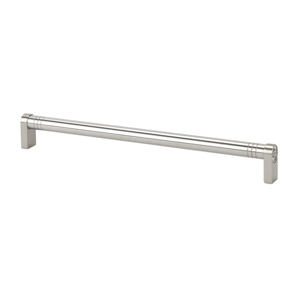 Topex Hardware 8-113803203433 Round Appliance Pull 12.5" (C-C) - Satin Nickel - Click Image to Close