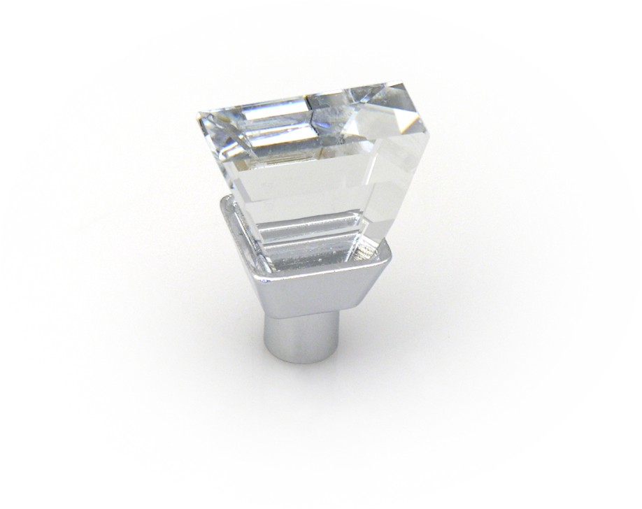 Topex Hardware P89884CRL Swarovski Crystal Cuff Link Knob - Chrome - Click Image to Close