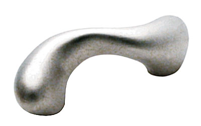Topex Hardware Z00810320062 Small Snake Design Pull 1.25" (C-C) - Matte Nickel - Click Image to Close