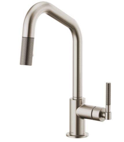 Brizo 63063LF-SS Litze PULL-DOWN FAUCET WITH ANGLED SPOUT AND KNURLED HANDLE - SS