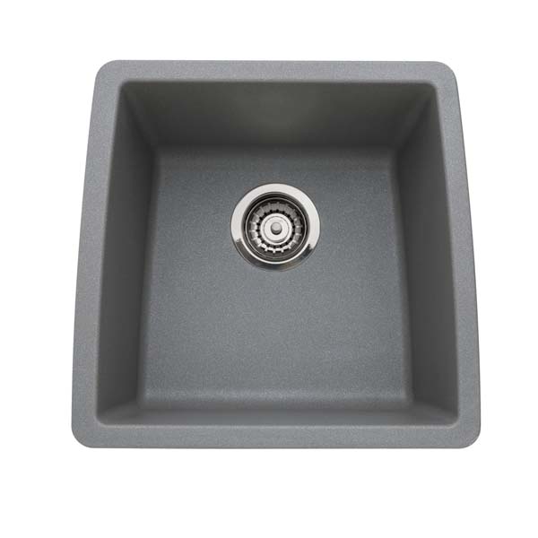 440082 Blanco Performa Silgranit II Single Bowl - Metallic Gray - Click Image to Close