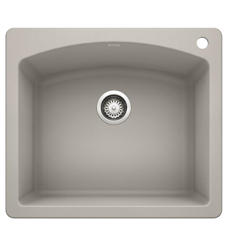 Blanco 442749 Diamond Single Bowl Dual Deck - Concrete Gray