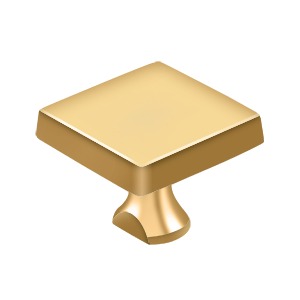 Deltana KBSCR003 Solid Brass Square Knob For HD Bolt